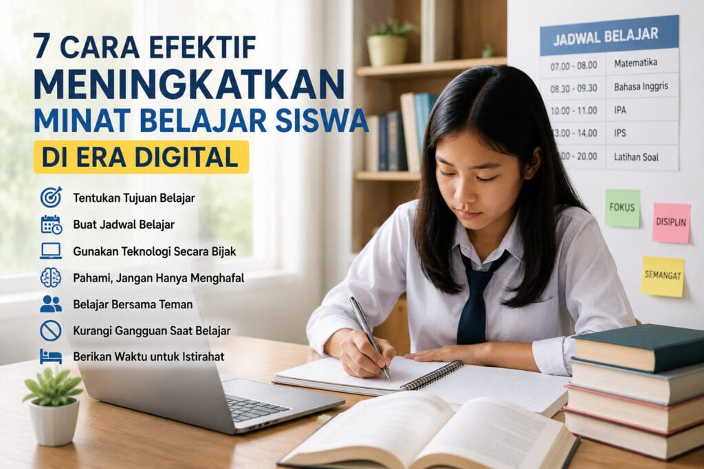 Cara meningkatkan minat belajar siswa di era digital
