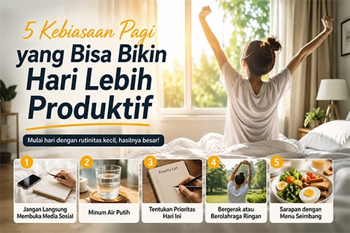 5 kebiasaan pagi yang bisa membuat hari lebih produktif